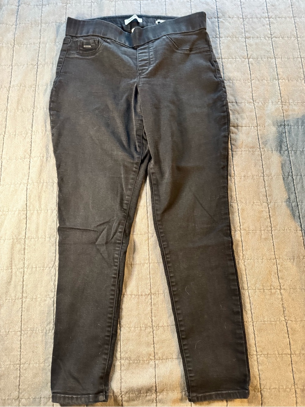 Nine West Black Pull-On Skinny Jeans